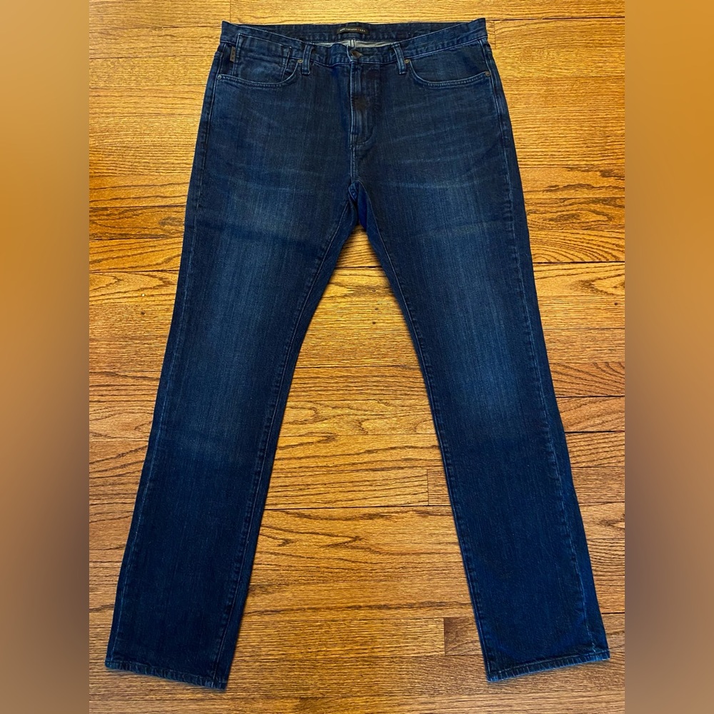 John Varvatos Bowery Slim Straight Blue Denim Jeans Men’s 36 x 34